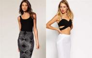 Black pencil skirt What to wear with a white pencil skirt